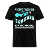 100 Days of School Race Car Unisex T-Shirt - black