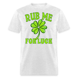 Saint Patrick's Day Four Leaf Clover Funny Unisex T-Shirt - light heather gray