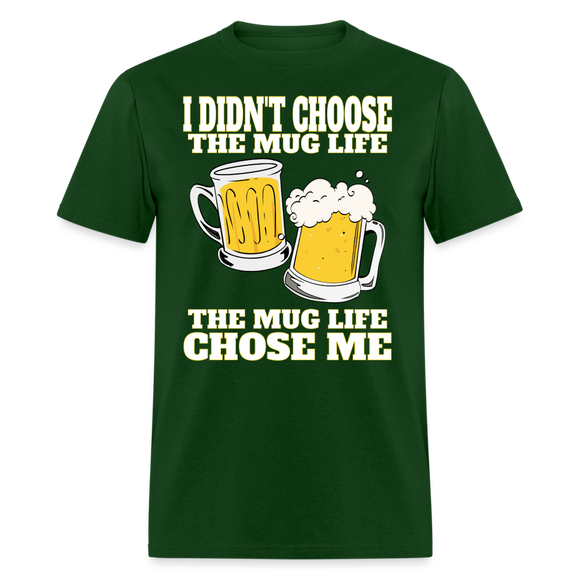 Beer Mug Funny Mug Life Drinking Party Saint Patrick's Day Unisex T-Shirt - forest green