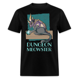 Dungeon Meowster D20 Cat with Dragon Armor Tabletop RPG Gamer Unisex Classic T-Shirt - black