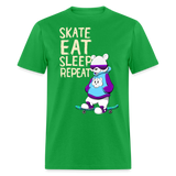 Chill Skater Polar Bear Unisex Classic T-Shirt - bright green