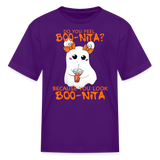 Cute Spooky Halloween Ghost Kids' T-Shirt - purple