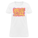 Kindness is Cool Retro Vintage Women's T-Shirt - white