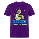 Year of the Snake New Years Party T-Shirt - purple