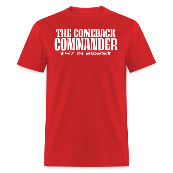 President Come back Commander Inaugeration Support Unisex T-Shirt - red