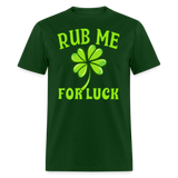 Saint Patrick's Day Four Leaf Clover Funny Unisex T-Shirt - forest green