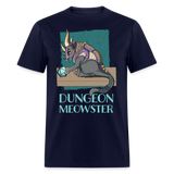 Dungeon Meowster D20 Cat with Dragon Armor Tabletop RPG Gamer Unisex Classic T-Shirt - navy