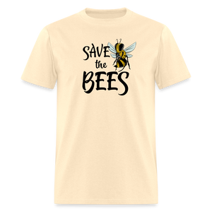 Save the Bees Eco Climate Change Yellow Bee Unisex Classic T-Shirt - natural