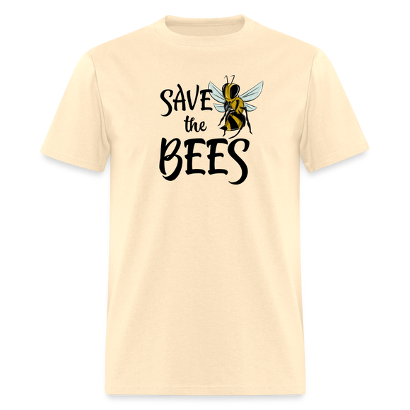 Save the Bees Eco Climate Change Yellow Bee Unisex Classic T-Shirt - natural