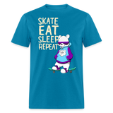 Chill Skater Polar Bear Unisex Classic T-Shirt - turquoise