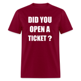 IT Helpdesk Ticket Computer Support Technician Unisex Classic T-Shirt - burgundy