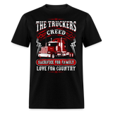 Semi Truck Driver 18 Wheeler Truckers Creed Unisex Classic T-Shirt - black