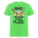 Bake the World a Better Place Unicorn Cupcake Unisex Classic T-Shirt - kiwi