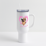 German Shepard mom or dad 40 oz Travel Tumbler - white