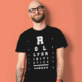 Roll For Initiative Eye Test Tabletop RPG Gamer Unisex T-Shirt