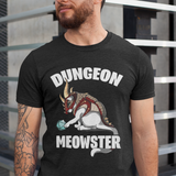 Dungeon Meowster Cat D20 Funny RPG Tabletop Gamer Shirt