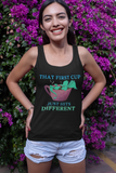 Coffee and Dragon Lover Women's Flowy Racerback Style Tank Top